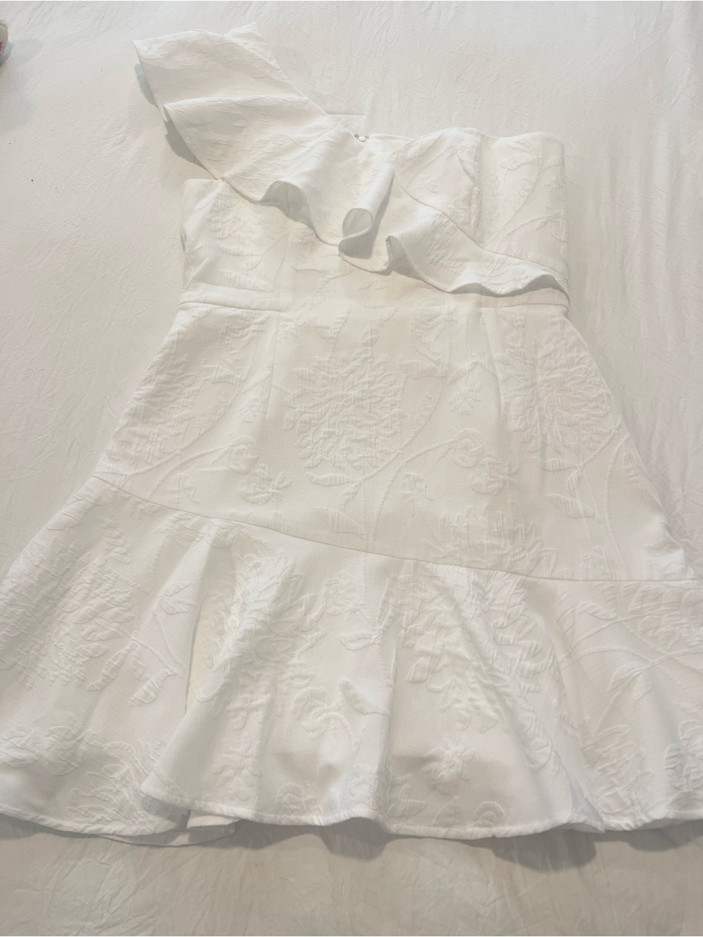 Lilly Pulitzer White One-Shoulder Ruffle Dress NWT